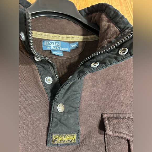 Ralph Lauren French Terry Mock Neck Pullover Sweatshirt - Picture 3 of 5